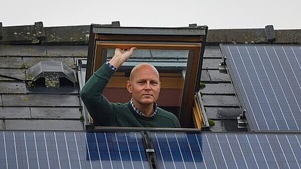 Max and some solar panels