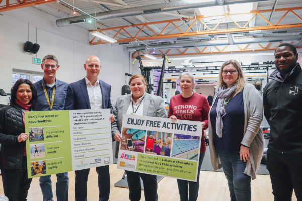 Max foodbank sports voucher photo op